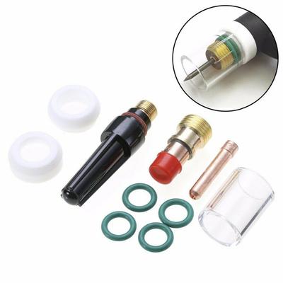 Gas Lens Set TIG Torch Kit Standard Specifications Copper PTFE Materials High-temperature Resistance As Shown In The Picture