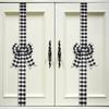Versatile Festival Bowknot Decoration For Hanging On Doors Wall And Cabinets Polyester Christmas Accent