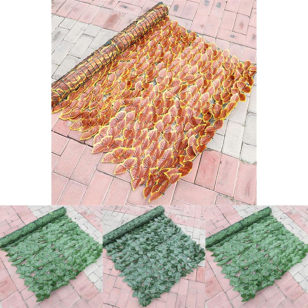 Elegant Uv Fade Protected Artificial Leaf Privacy Screen For Garden Fences