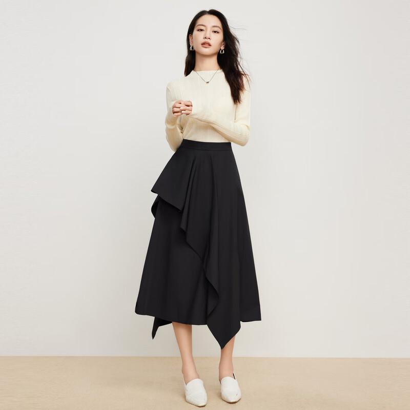 Elva' Island Women's Solid Slim-Fit Long Sleeve Knit Top