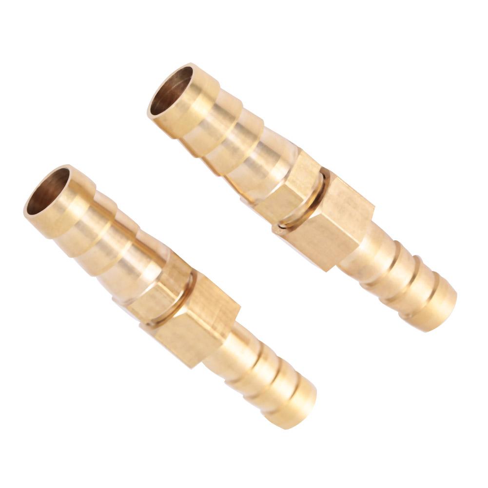 Brass Fitting Hose Barb Tail Reducer Reducing Plug Connector (8mm-8mm 4pcs)