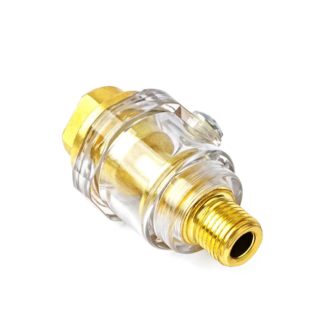 1/4"NPT Mini In-Line Automatic Lubrication Oiler for Pneumatic Tools Air Compressor Pipe Repair Air Tools