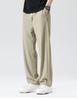 Cool Ice Silk Pants Summer Wide Leg Casual Long Pants Men's Loose Drop Down Straight Leg Floor Pants