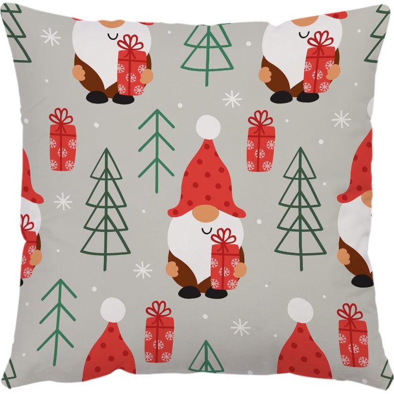 Amazon Hot Pillow Cartoon Doll Vánoční polštář Povlak na polštář Povlak na polštář na pohovku Povlak na polštář na sedák