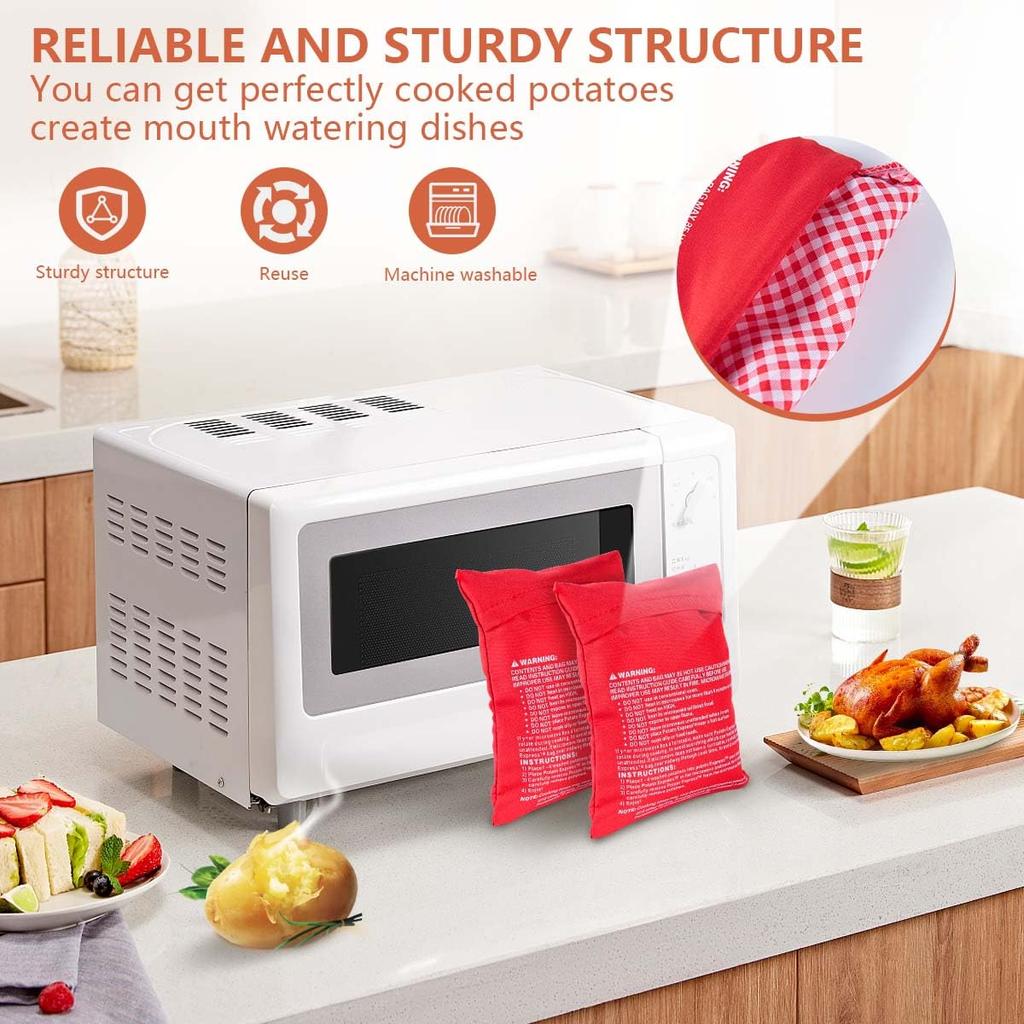 1/2 szt. Torba do gotowania ziemniaków w kuchence mikrofalowej Pieczony ziemniak Gotowanie w mikrofalówce Ziemniak Szybki Szybki akcesoria kuchenne gadżety kuchenne