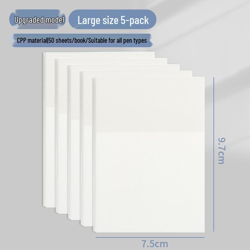 Transparent Sticky Notes: Writable, Adhesive, and Tearable Notepads Perfect for Students To Jot Down Notes and Highlight Key Points.