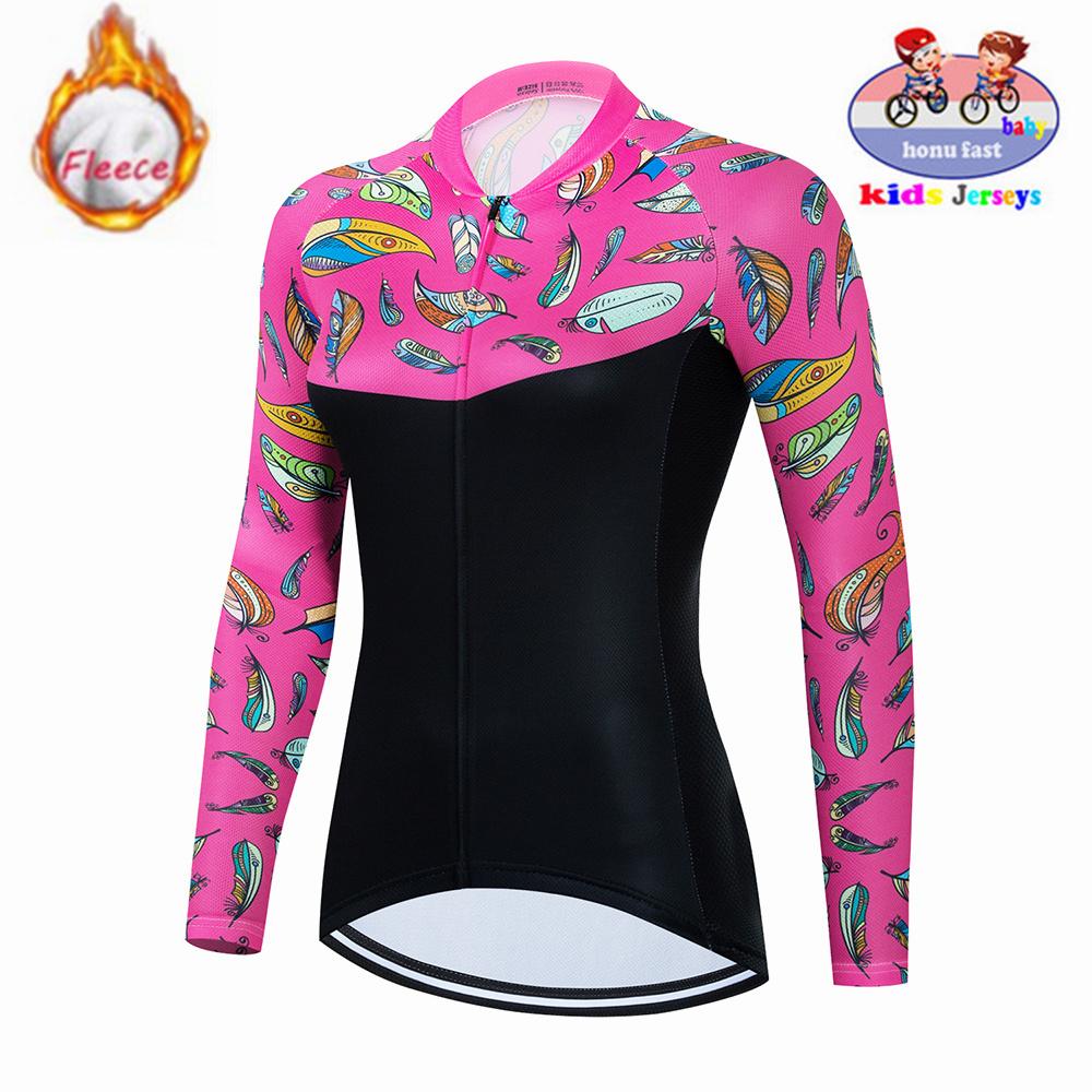 2026  Velvet Warm Cycling Suit Set  Kids Winter Thermal Fleece MTB Bicycle Girl Cycling Clothes Warm Bike Children Cycling Clothing Suit