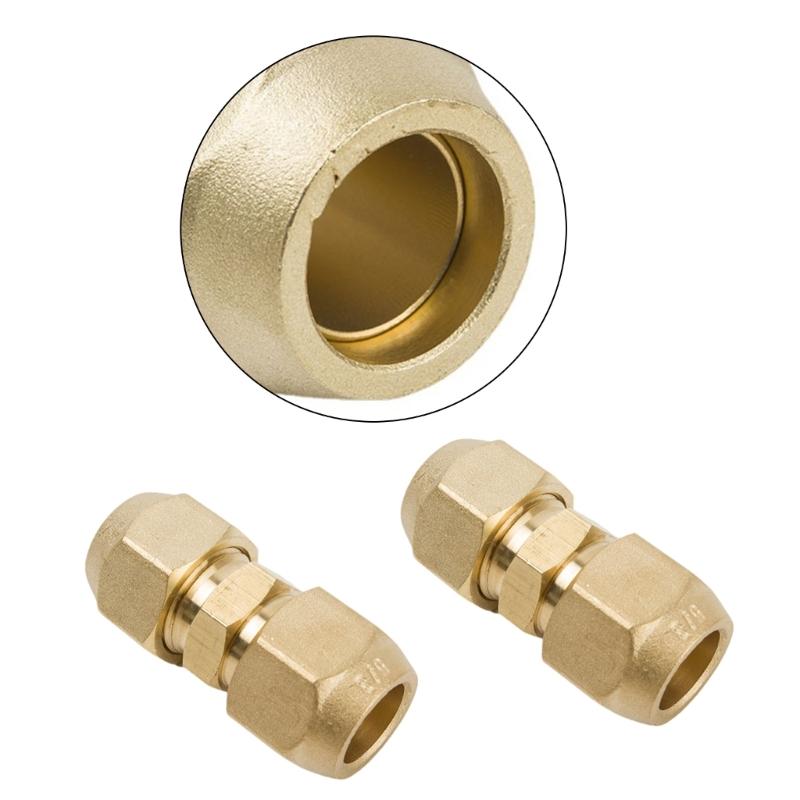 2 stuks AC Split Systeem Koperen Buis Adapters Dubbele Poort Ontwerpen Lekdichte Connector voor Snelle Vervanging & Onderhoud