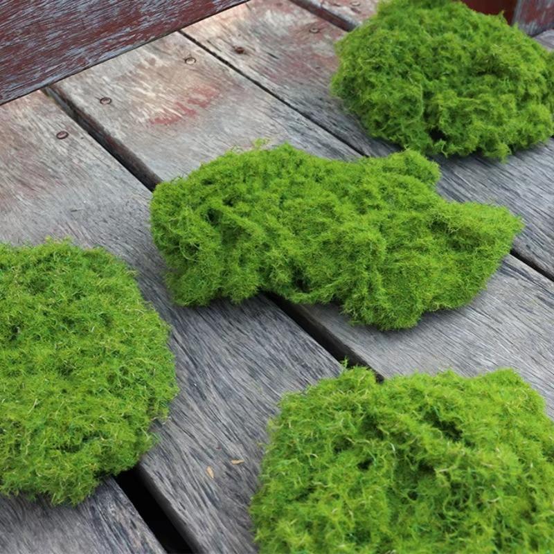 Artificial Grass Mat Green Simulation Moss Carpet Flower Shop Bonsai Landscape Decorations DIY Outdoor Garden Fake Rock Turf