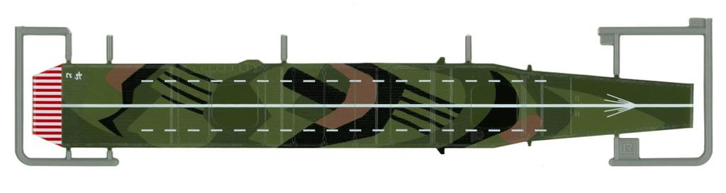 PIT ROAD 1/700 IJN Aircraft Carrier Chitose with Pre-painted Camouflage Flight Deck (Sky Wave W255SP, Waterline Model)