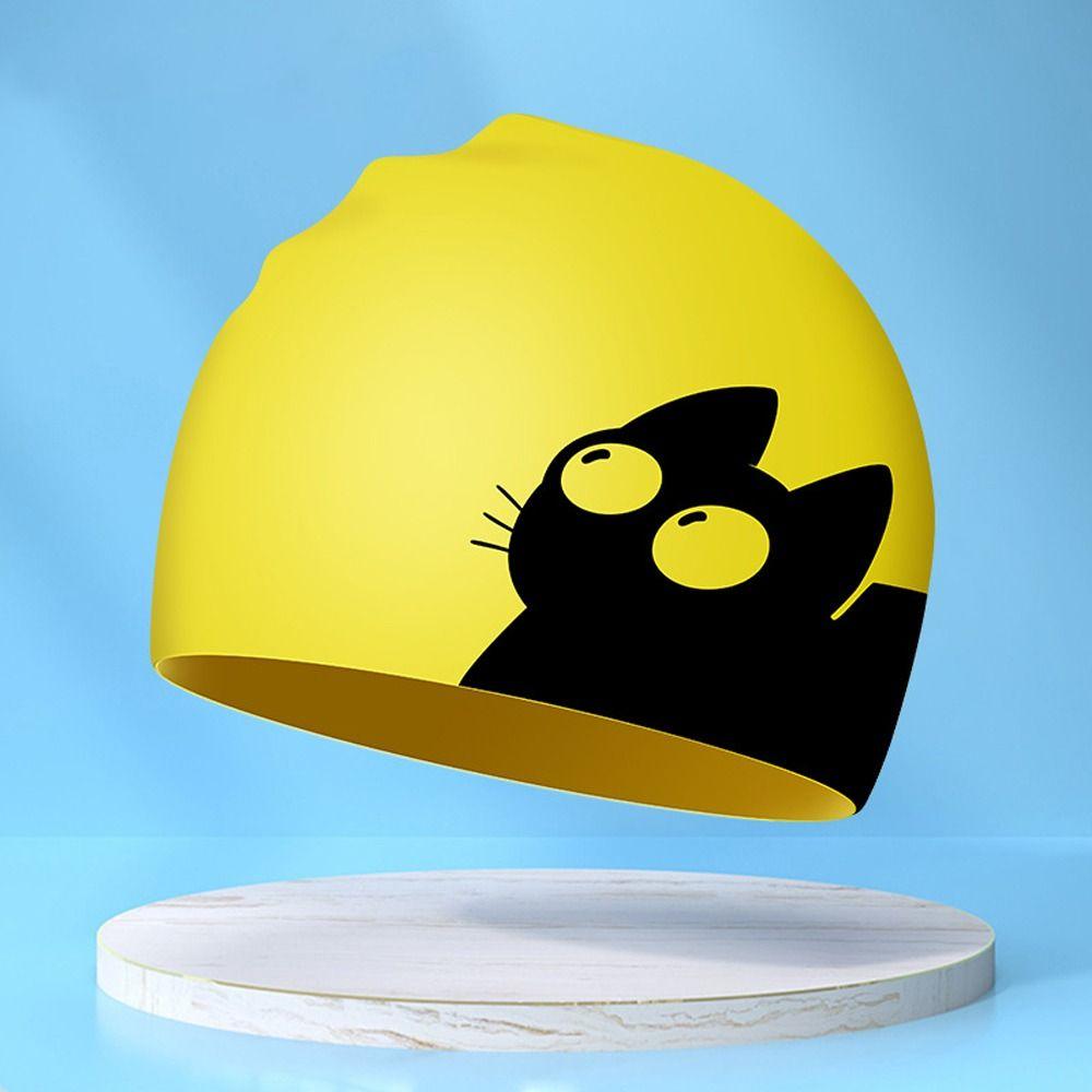 Elastic Kid Swimming Hat Silicone Bathing Hats Cap Water Sport Children Swimming Cap  Summer