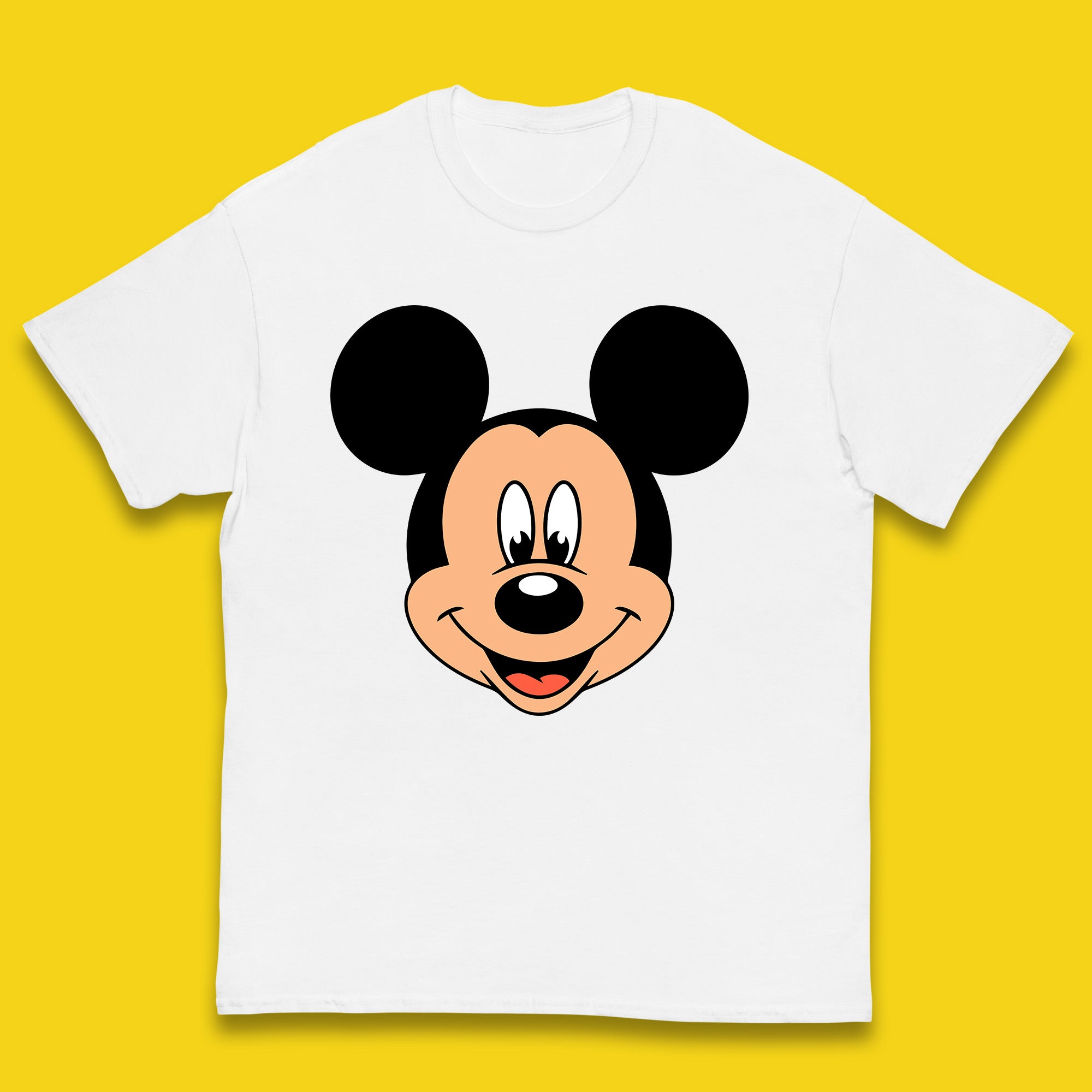 Disney Mickey Mouse Minnie Mouse Face Cartoon Character Disneyland Vacation Trip Disney World Kids T Shirt 140
