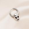 Exaggerated Stainless Steel Skull Earrings: Dark Hip-Hop Punk Style