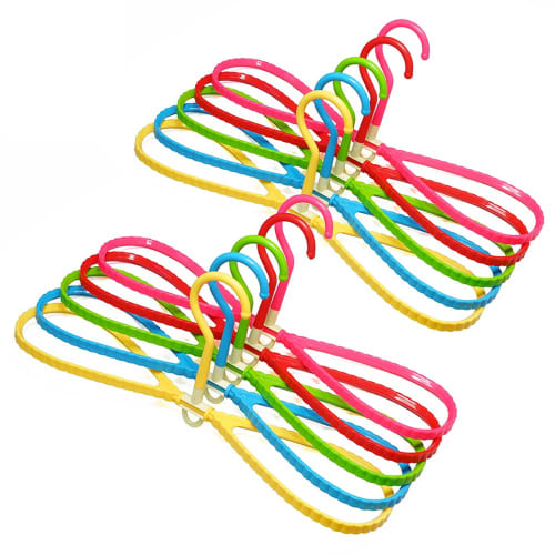 Eaoike Quick-Drying Figure-8 Hangers, Ready to Use, Assembled (Set of 10)