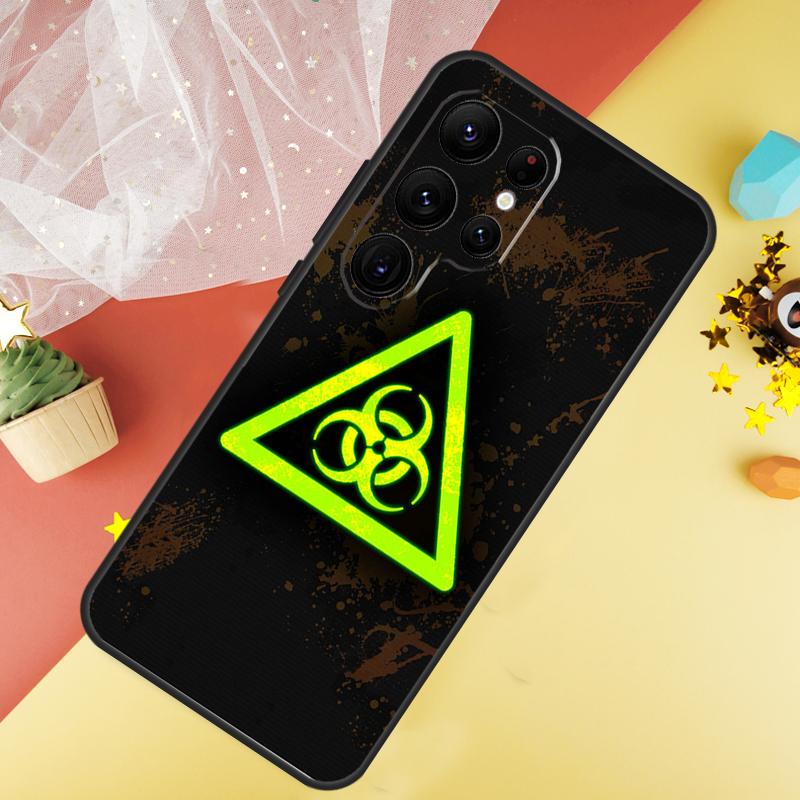 Biohazard Symbol Logo Phone Case For Samsung Galaxy S26 S25 Ultra S23 FE S21 S20 S22 S24 Ultra S10 Plus Cover Coque