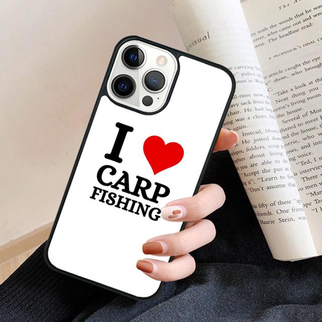 Carp Fishing Phone Case Cover For iPhone 17 Air 16 15 14 Plus 11 12 13 Pro Max Coque Shell Fundas