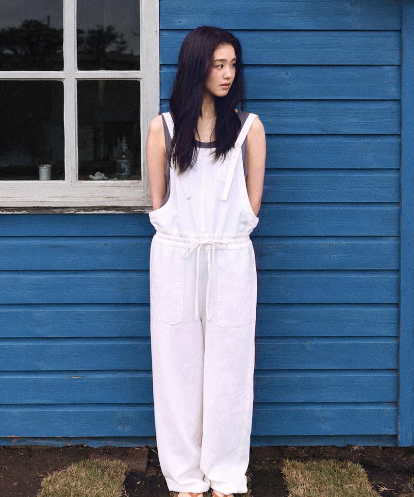 Manggomaenipeullijeu Moco Linen Jumpsuit_Ivory