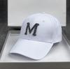 Rhinestone Broken M Baseball Cap Children Travel Vacation Sun Protection Visor Male Couple Cap Tide
