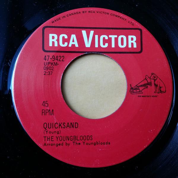

7inch Record YOUNGBLOODS Quicksand 479422 RCA Victor Canada Rock Used