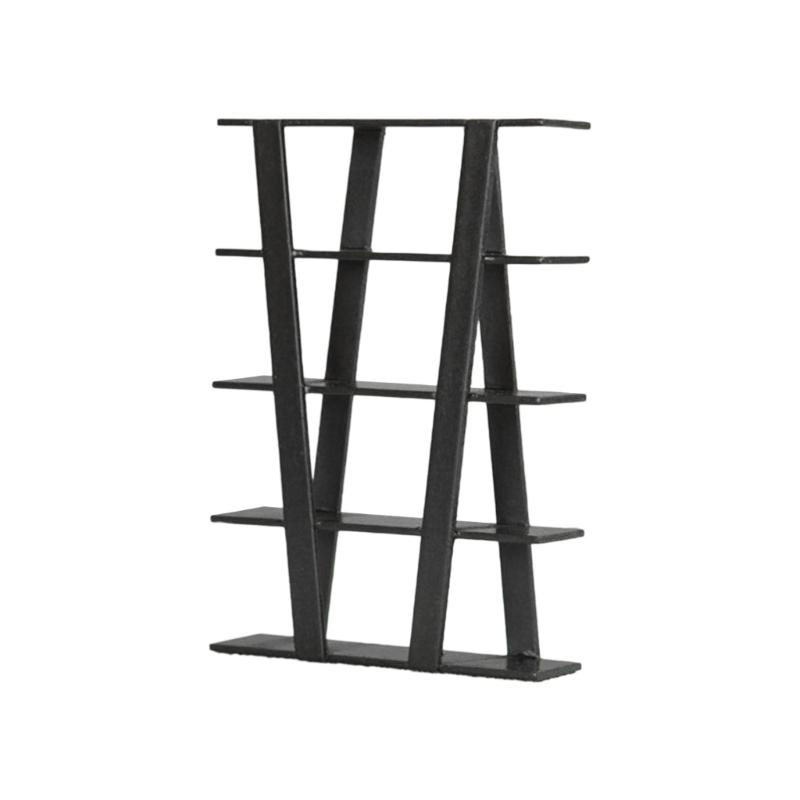 1:12 Model Bookshelf Dollhouse Living Room Wood Furniture Micro Landscape Dollhouse Decoration Doll House Accessories чёрный