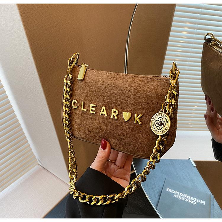 Premium matte small bag women's new niche fashion versatile chain shoulder messenger bag