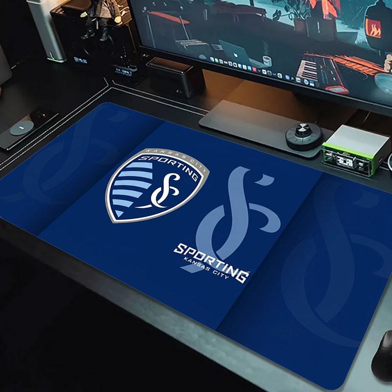 Sporting Kansas City Large Size Mouse Pad Large Gaming Table Cushion Non-slip Laptop Tablet Big Mousepad XXL Mat Mini PC Playmat With Lock edge