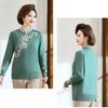 Herbst Winter Damen Nerzfleece Pullover Locker Übergröße Pullover Bestickt Pullover Fleece Verdickt Beflockt Strickoberteile