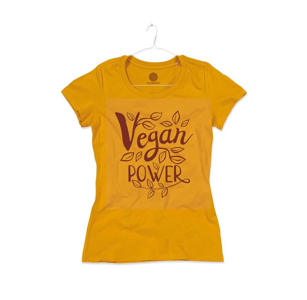 Women s Vegan Power Vegan Power Vegan Veggie Veg Organic T-shirt Girl XL