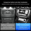 Car Center Console CD Multimedia Buttons Decals Trim for Mercedes Benz A B Class GLA 250 CLA CLS GLE GLS W176 W246 X156 Stickers