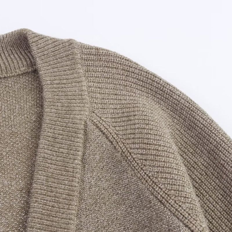 Kaslead New Women Clothes Western Style Fashion Simple Configuration Belt Knitted Coat