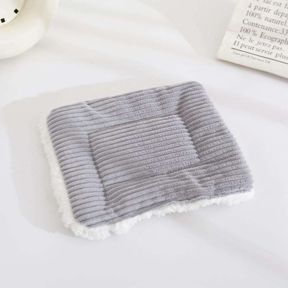 

Solid Color Fleece Bed Warm Soft Plush Sleep Mat New Pet Mat Autumn Winter 31*21cm сірий