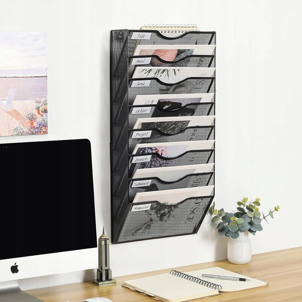 Eleganter Wand-Organizer, Dokumentenablagen, 8-Fächer-Organizer