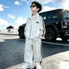 Boys Fall Cardigan Set Kids Sport Two-Piece Trendy Outfits 4-12 Years Old