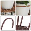 Wall Planter Shelf Rustproof Iron Storage Rack Space Saving Vertical Garden Organizer For Multiple Flower Pots