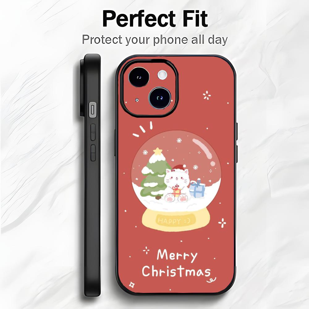Christmas Festive Holiday Art Phone Case Phone Case Soft Packaging Lightweight For iPhone17 16 15 14 13ProMax