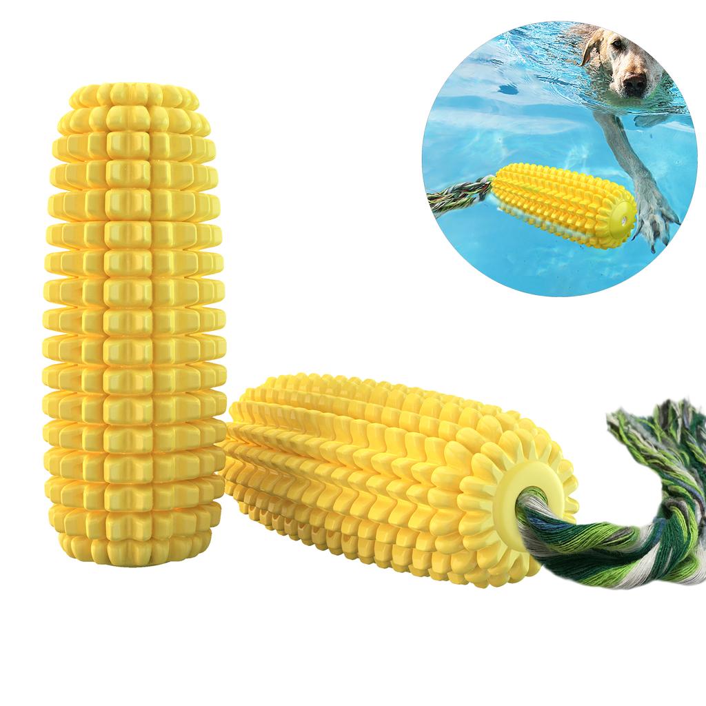 Corn Chew Dog Toy for Medium Large Dogs Outdoor Interactive Tooth Clean Bite Resistant Toys Labrador French Bulldog Pet Supplies