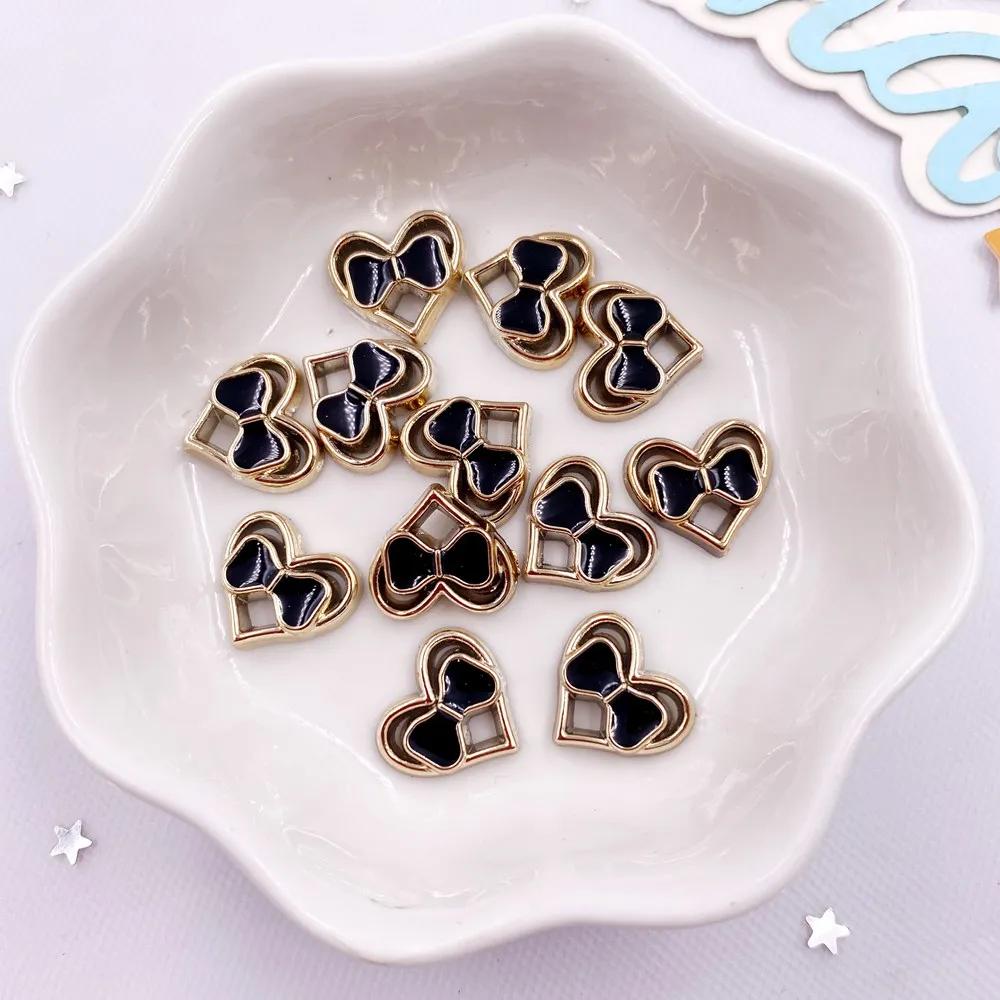 

40 шт., красочные 12 мм, капающее масло, бант, сердце, плоская задняя часть, аппликация со стразами, свадебные украшения для скрапбукинга, аксессуары, аксессуары