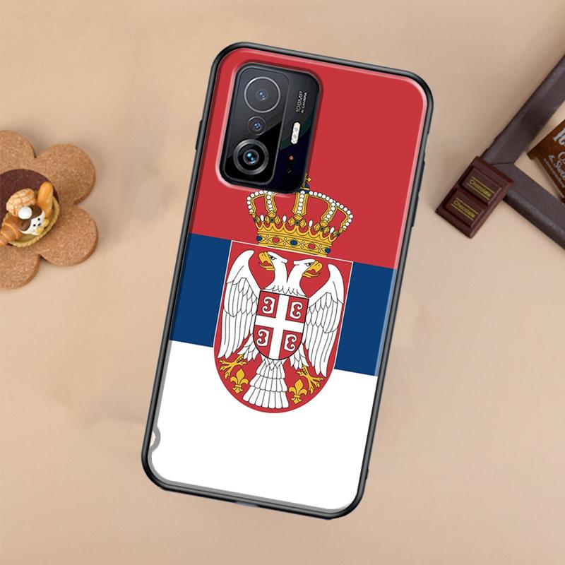 Serbia Flag For POCO X5 X4 X3 F5 Pro M4 M5s F3 F4 GT C40 Phone Case For Xiaomi 12T 11T 13 Pro 12 Lite