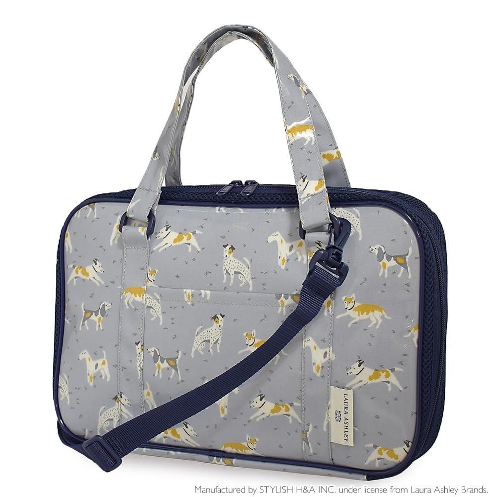 COLORFUL CANDY STYLE LAURA ASHLEY Calligraphy Set for Boys by with Shoulder DOGS N2225810 (Elementary School) Kuretake, Strap,