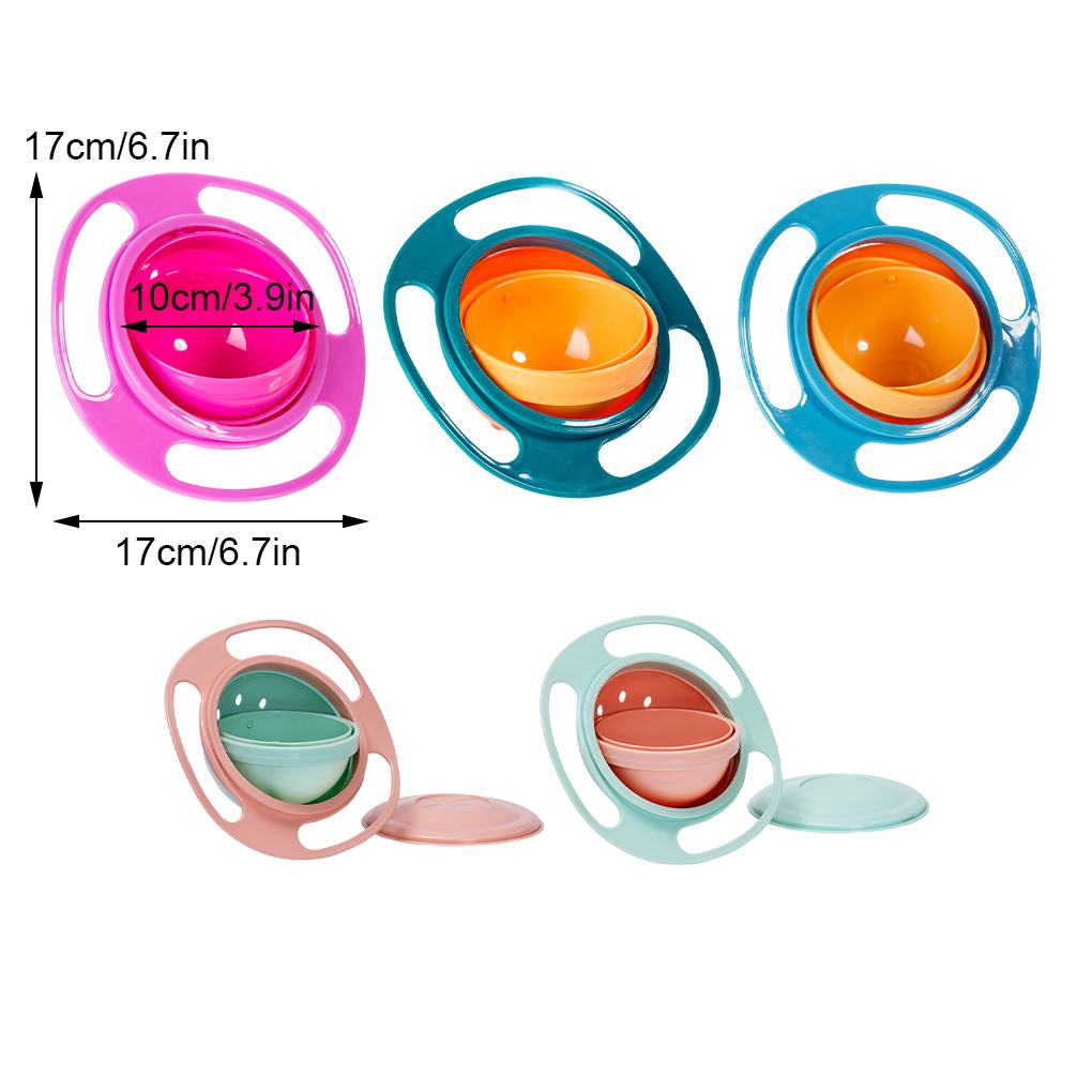 Universal Gyro Bowl Non-toxic PP Made Odorless And Impact-resistant Gyro Bowl Practical Rotate Bowl