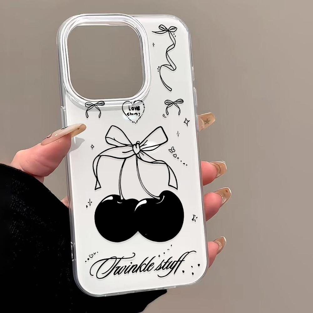 Capa de Telefone Pintada para iPhone 12 13 15 16 iPhone 16 12 13 14 15 Pro 14 15 16 Pro Max Cobertura À Prova de Choque Anti-Impressão Digital Estilo Fresco Capa Protetora