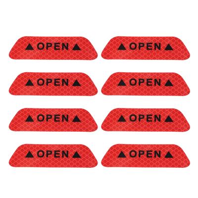 PATIKIL Car Door Open Warning Reflective Sticker Night Safety Warning Decal Night Visibility Prompt