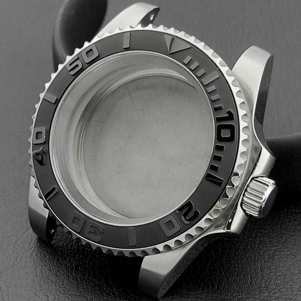 40mm Mechanical Watch Case for NH Series 35 36 38 Movement Yacht Design Style with Sapphire Crystal Watch Box Parts 7