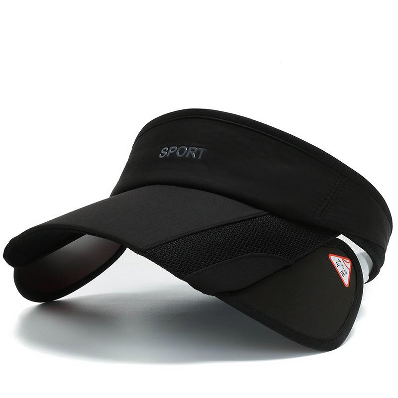 Empty top hat men's and women's spring and summer sunshade outdoor big eaves hat can pull the brim sun hat breathable sweat-absorbing retractable hat