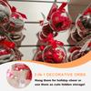 5/6/10/12pcs Clear Plastic Fillable Ornaments Clear Acrylic Ornaments Hanging Balls with164ft Wire DIY Christmas Ornament Decor