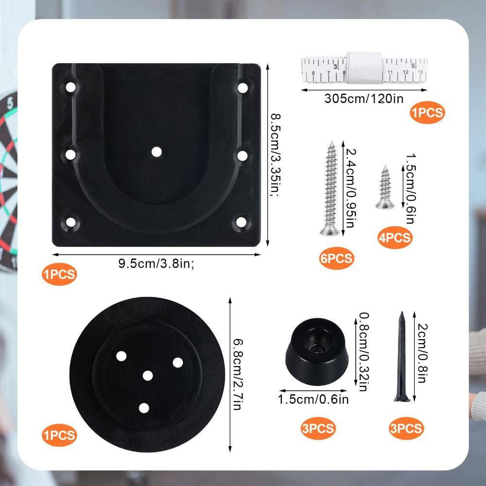 Quick Install Dart Board Wall Mount Bracket Dart Board Display Stand Kit  Games Wall Garage