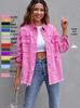 2025 Europäischer Stil Ausgefranste Jeansjacke - Damen Herbst/Winter Lässig Langarm Revers Oberteil