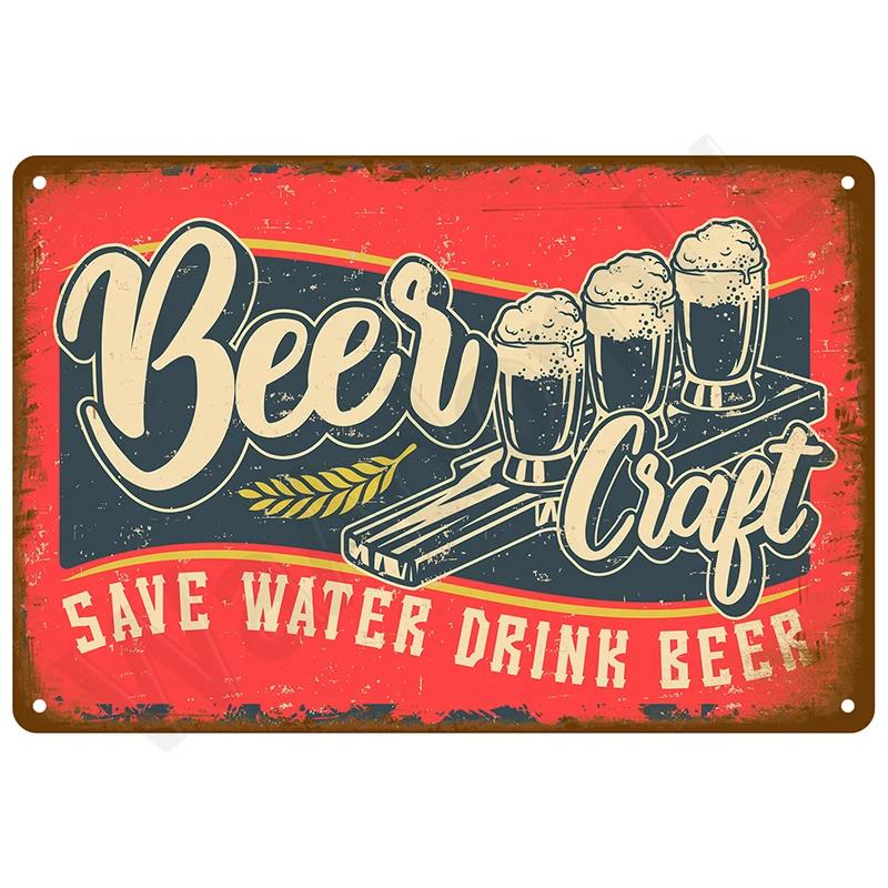 Metal Signs Vintage Metal Plates Posters Retro Wall Art Bar Accessories Mancave Tin Sign Room Luxury Home Decor Item Decorati