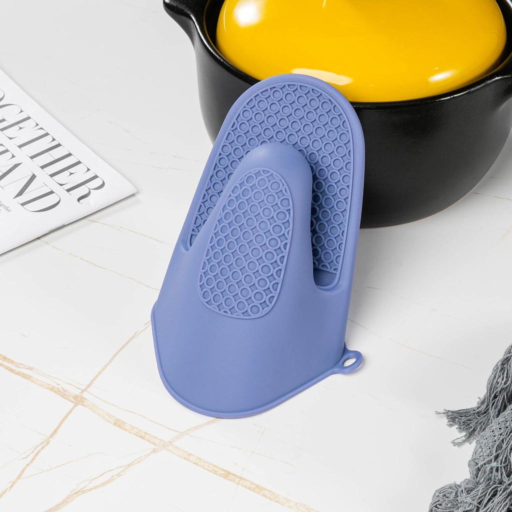 1 Stück 20 cm Hitzebeständiger dicker Silikon-Handclip, Küchen-Silikon-Isolierhandschuhe, Haushalts-Backwerkzeuge