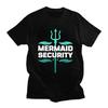 Custom Mermaid Security Funny Swimming Quote T Shirts for Men 100% Cotton Tee Tops Tshirt Fashion T-shirt
